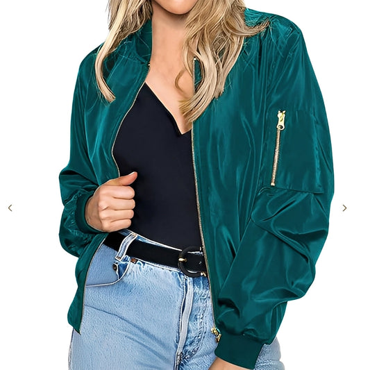 Shirlee - Rento bombertakki retro-tyyliin naisille