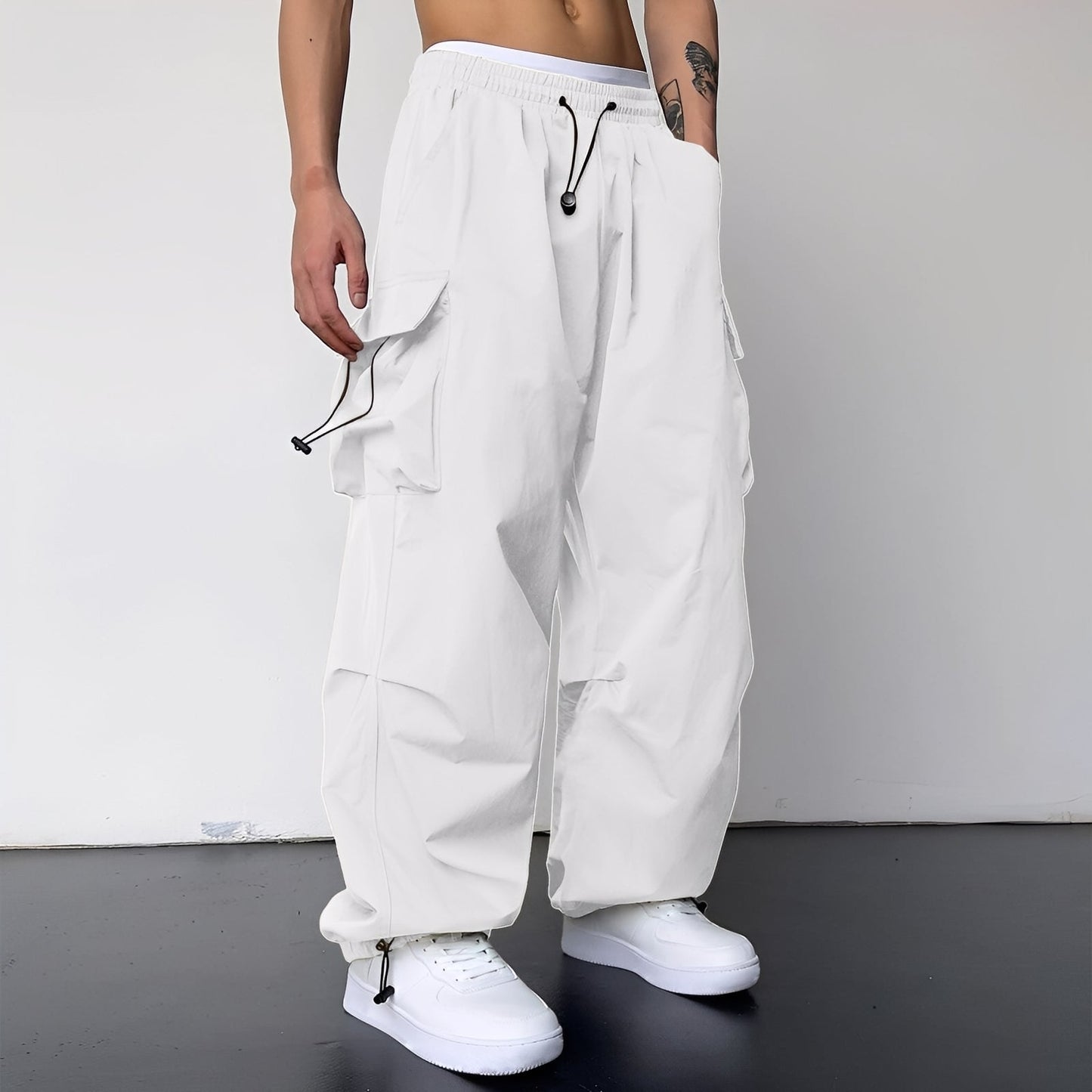 Kaleb - Tyylikäs Baggy-cargohousut miehille