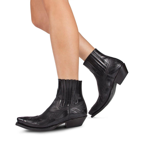 Geraldine - Retro-Cowboystiefel aus Leder naisille