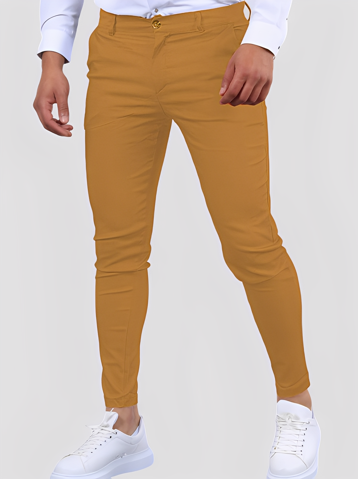 Shelton - Rento stretch-housut kapealla istuvuudella miehille