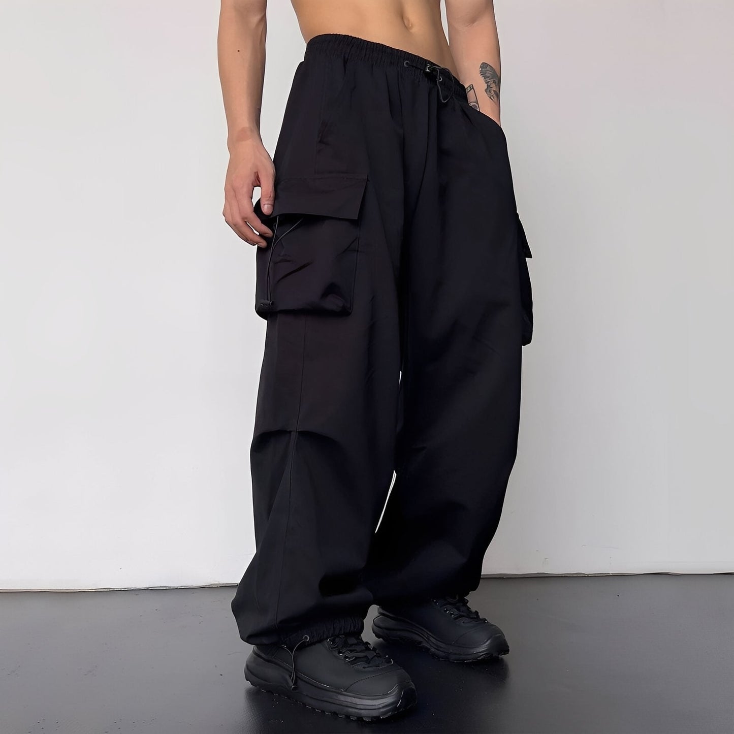 Kaleb - Tyylikäs Baggy-cargohousut miehille
