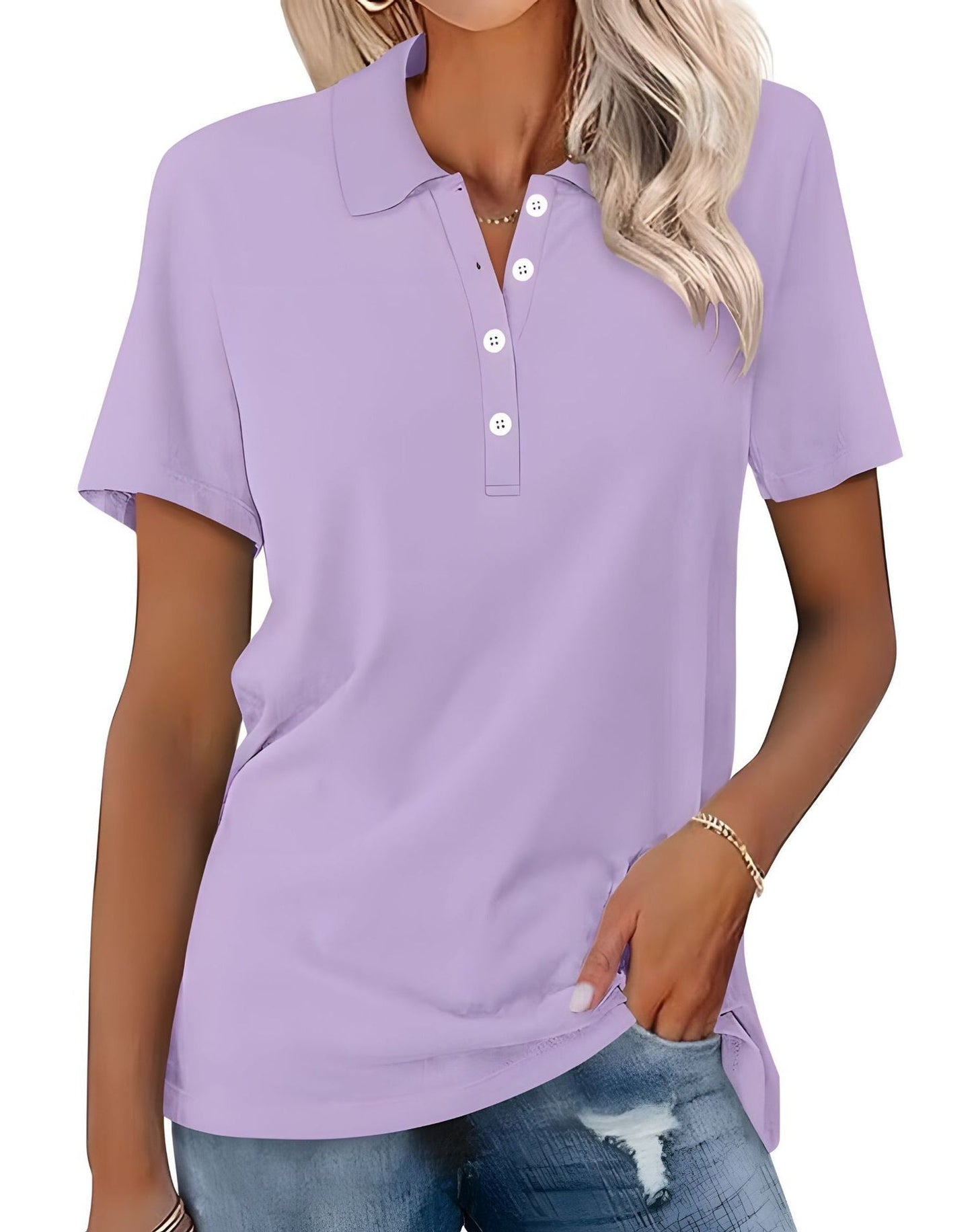 Stella - Rento slim-fit-pikeepaita naisille
