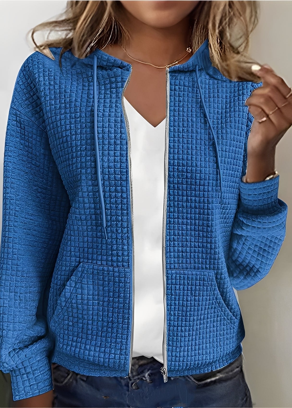 Katherine - Tyylikäs Cardigan hupulla ja taskuilla naisille
