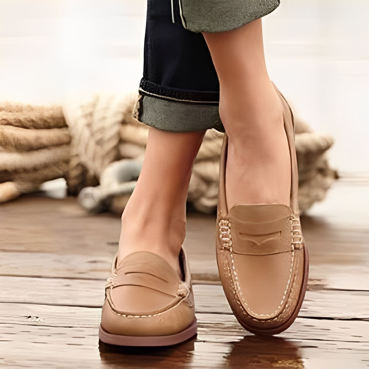 Shania - Rento, yksinkertainen loaferit naisille