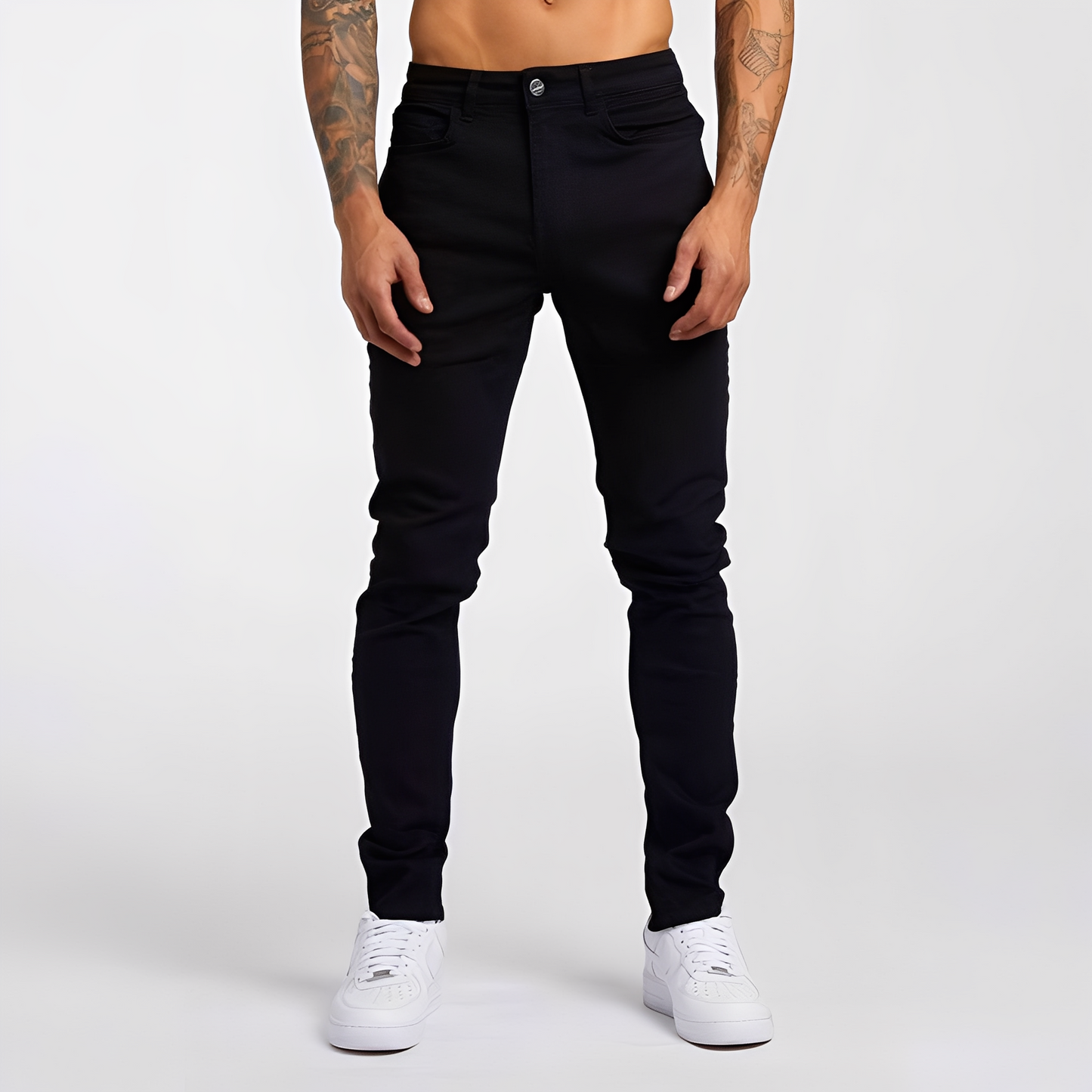 Radovan - Rento Slim-Fit-joustavat farkut miehille