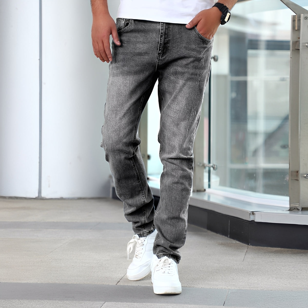 Winfred - Tyylikkäät Stretch-Skinny-Farkut miehille