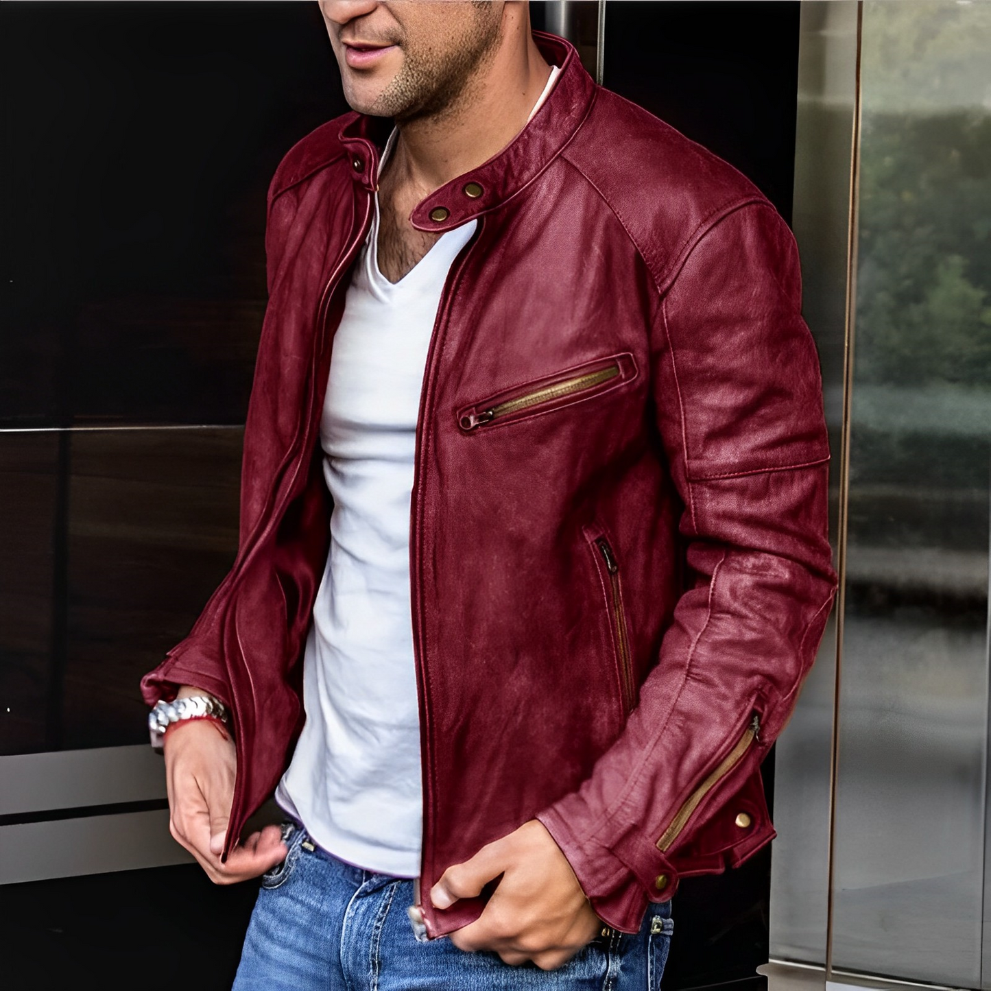 Enrico – Elegantti Nahkatakki