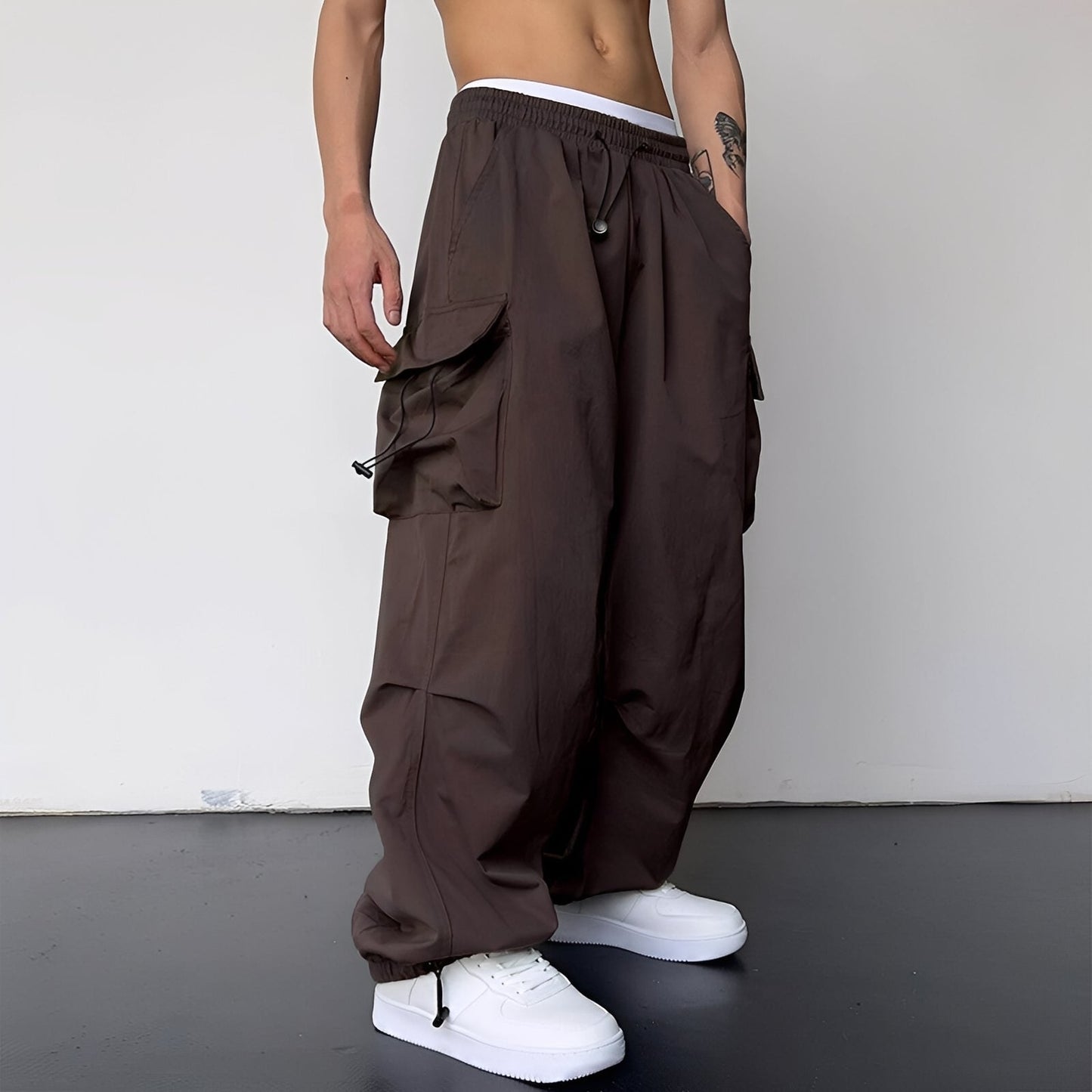 Kaleb - Tyylikäs Baggy-cargohousut miehille