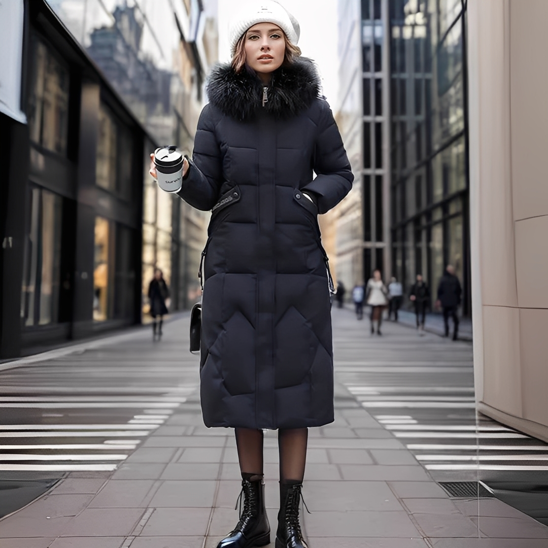 Marcellette - Naisten talvitakki hupulla