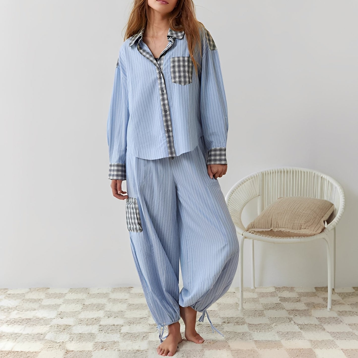 Elenora - Mukava, rento kaksiosainen pyjama-setti naisille