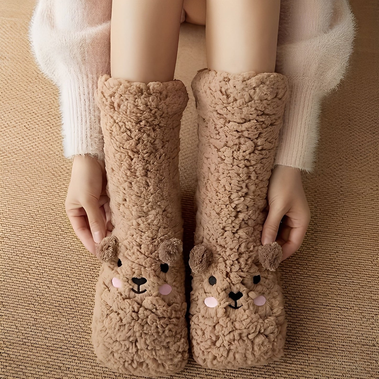 Caelie - Tyylikkäät, suloiset, paksut fleece-sukat naisille