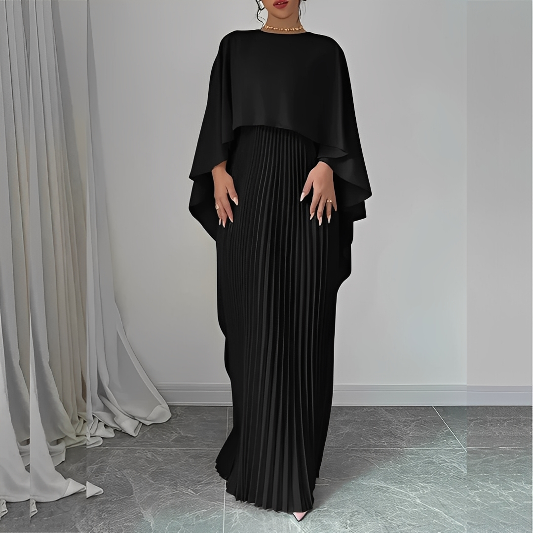 Marilou - Elegantti pliseerattu viittamekko naisille