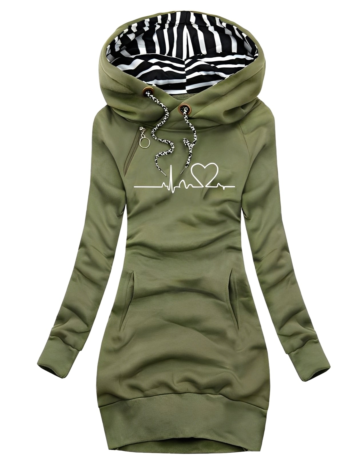 Jaidyn - Tyylikäs hupparimekko naisille