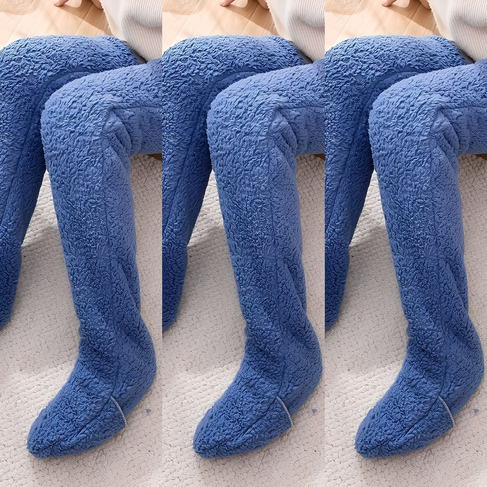 Camellia - Lämpimät, polvenylittävät talvisukat naisille