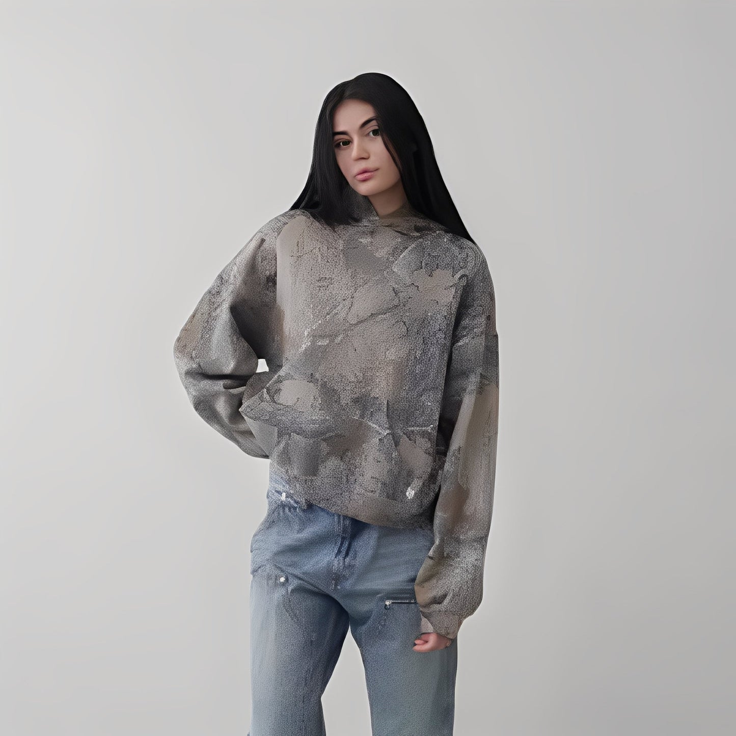 Anya - Mukava huppari maastokuvio
