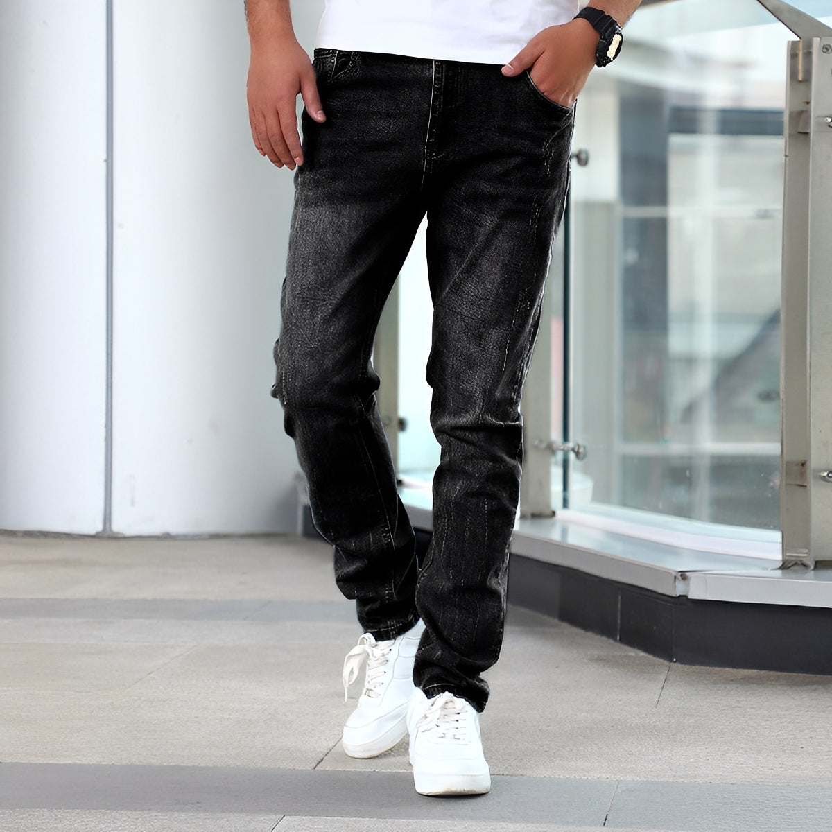Winfred - Tyylikkäät Stretch-Skinny-Farkut miehille