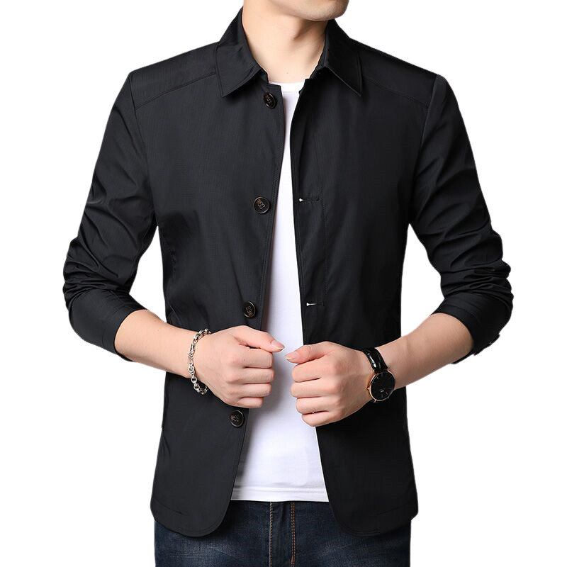 Fredric - Rento, vapaa, tuulenpitävä takki miehille