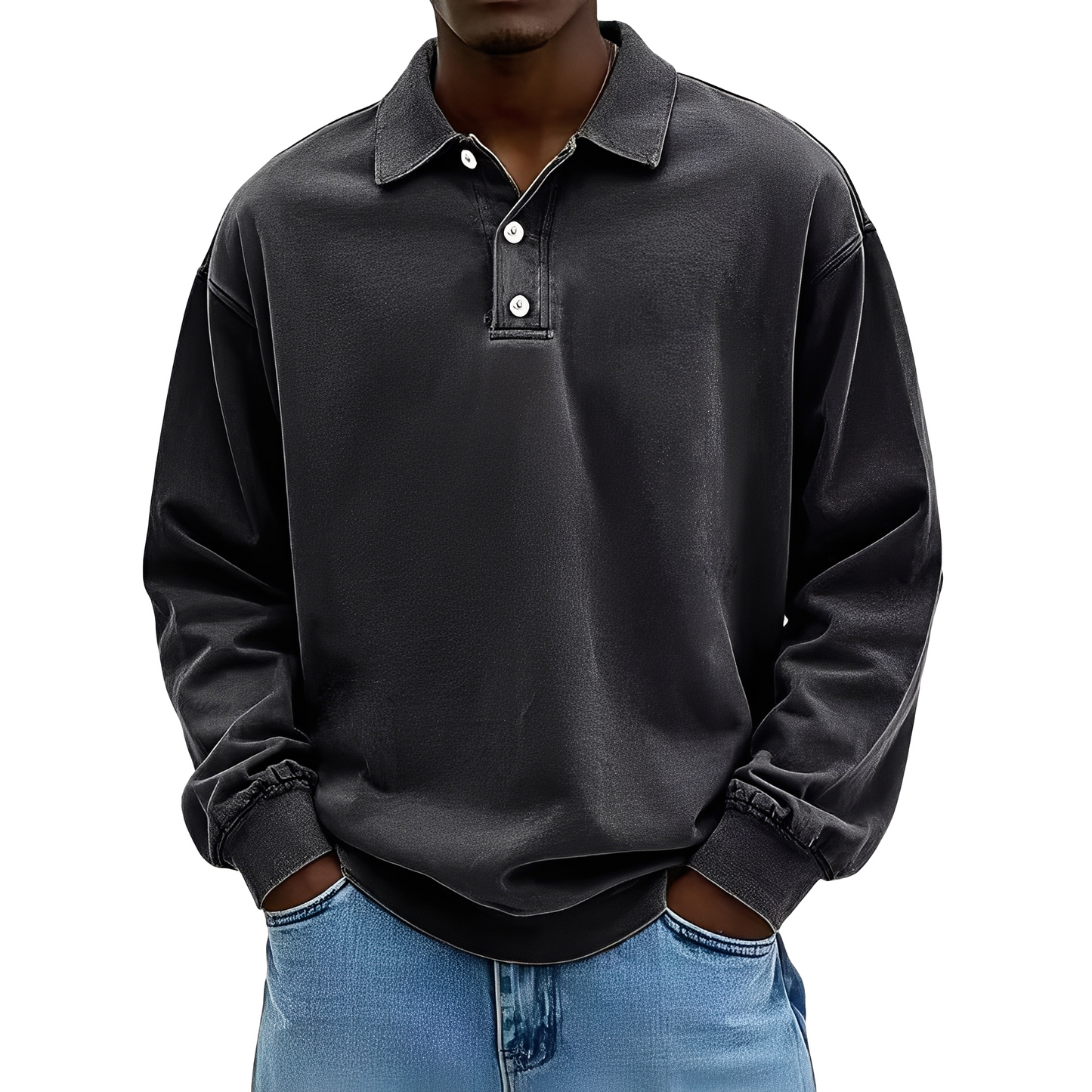 Chris - Klassinen paksu pitkähihainen paita miehille