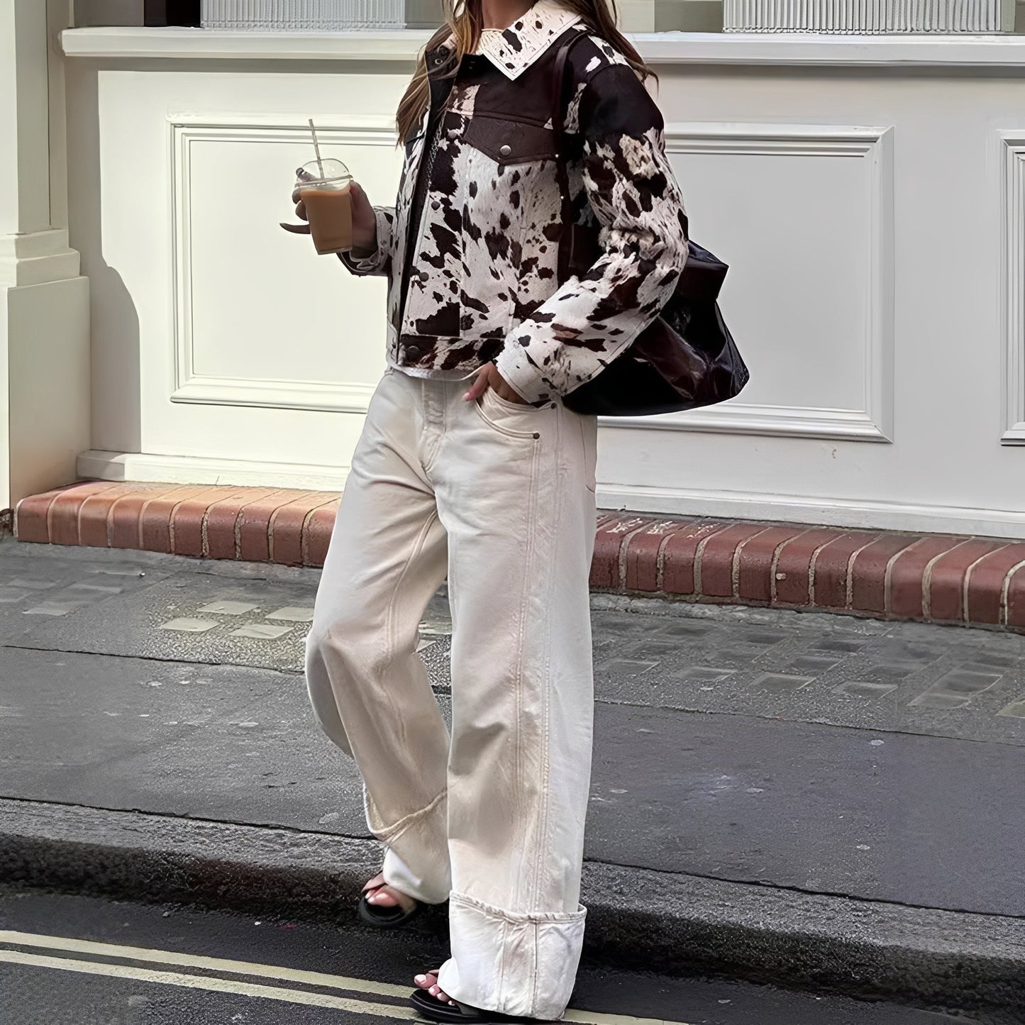 Beatrice - Tyylikäs takki kuviolla naisille