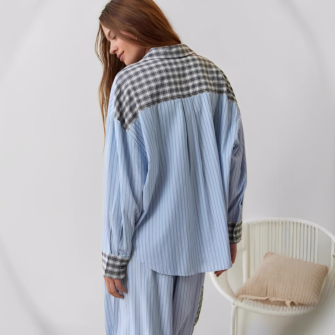Elenora - Mukava, rento kaksiosainen pyjama-setti naisille