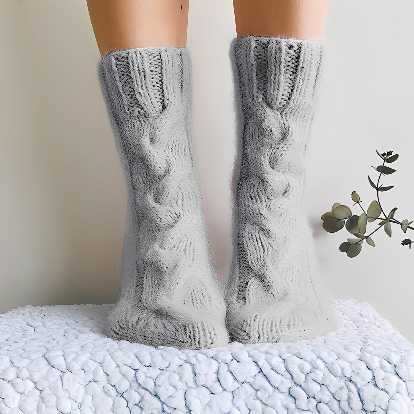 Dorothy - Lämpimät neulotut villasukat naisille