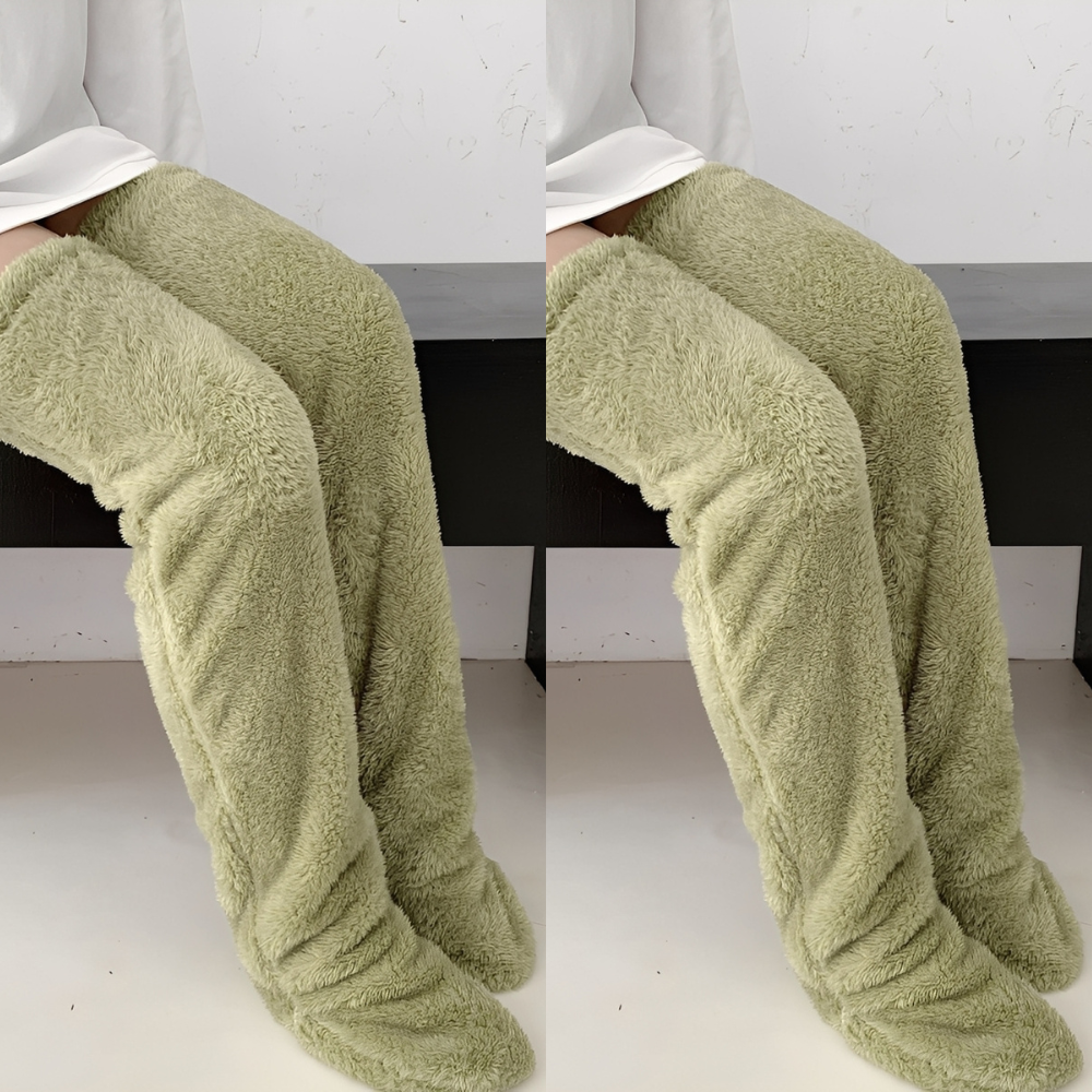 Camellia - Lämpimät, polvenylittävät talvisukat naisille