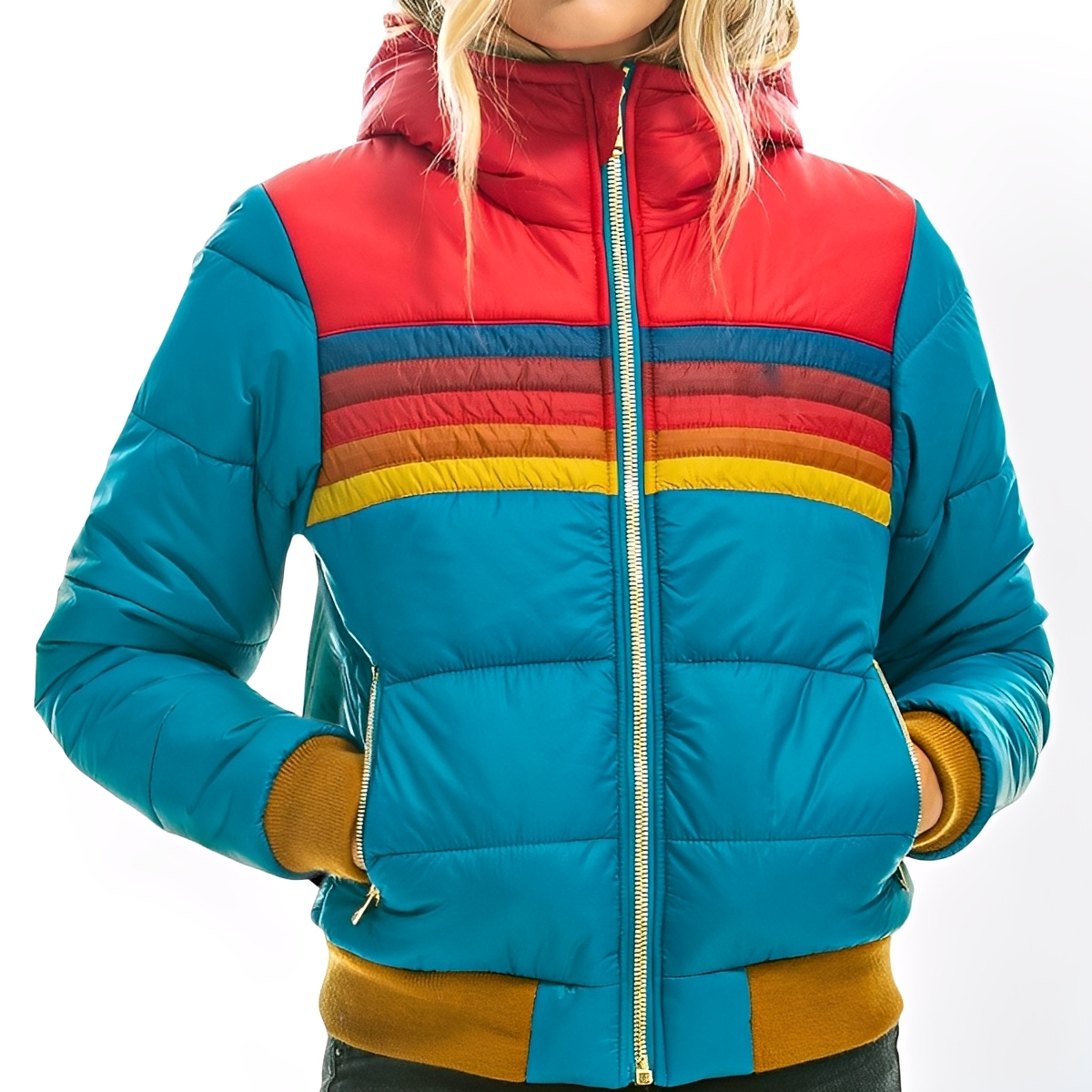 Sharon - Klassinen parka-takki hupulla naisille