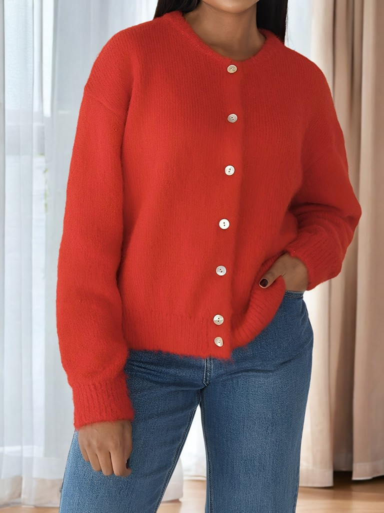 Rowena - Vintage-villakangastakki napeilla naisille