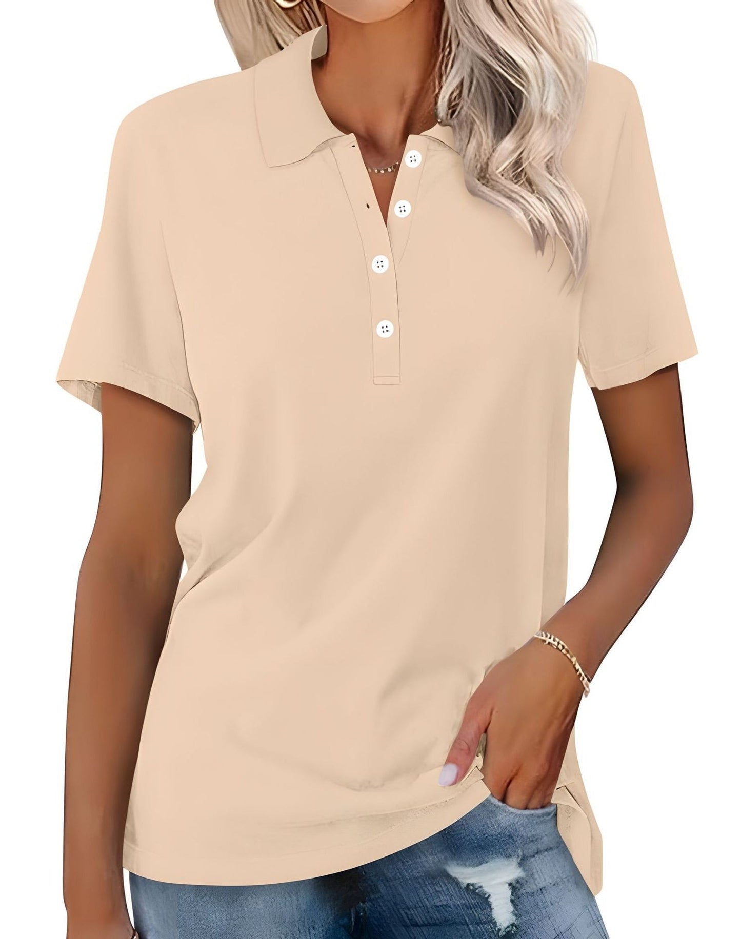 Stella - Rento slim-fit-pikeepaita naisille