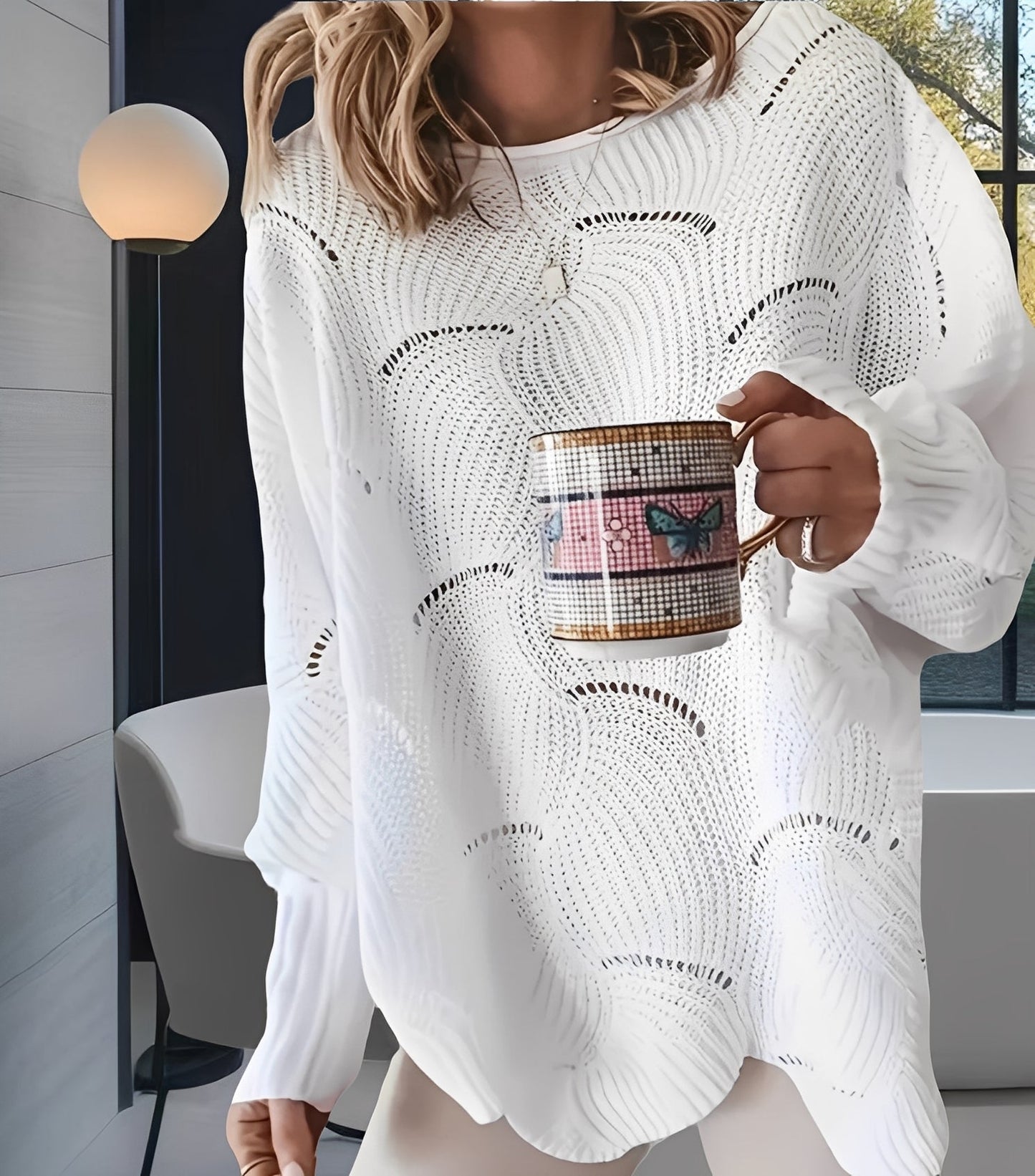 Kassandra - Tyylikäs, leikattu villapaita naisille