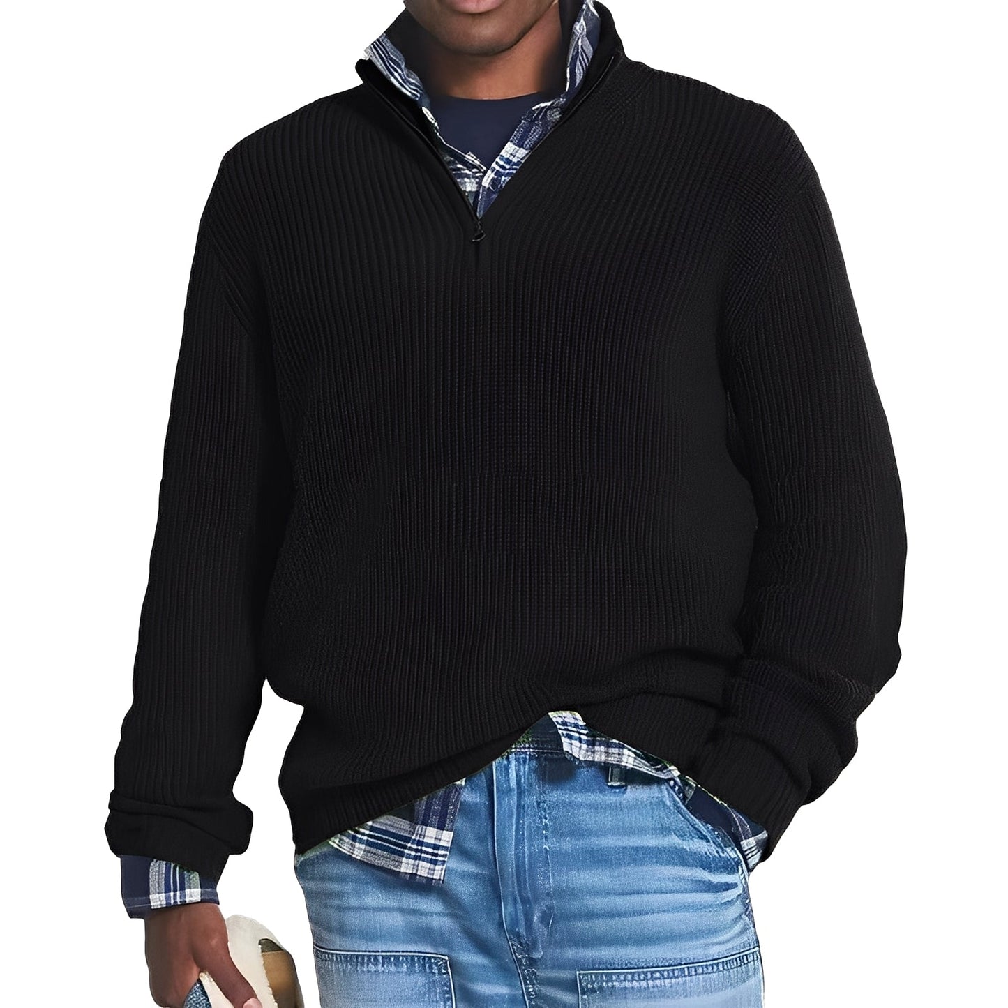 Nickolas - Yksinkertainen, rento villapaita miehille