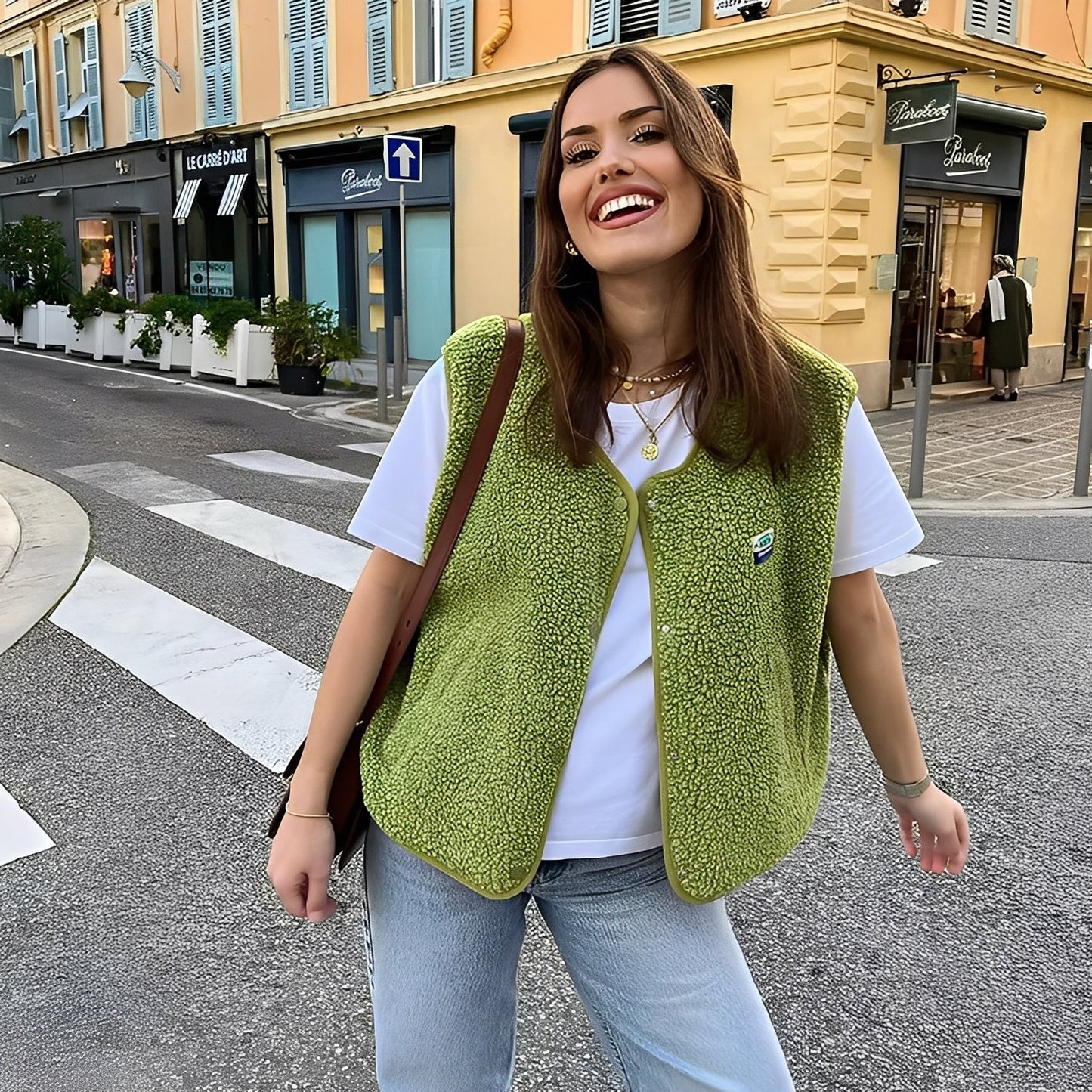 Vanessa - Rento fleece-liivi naisille