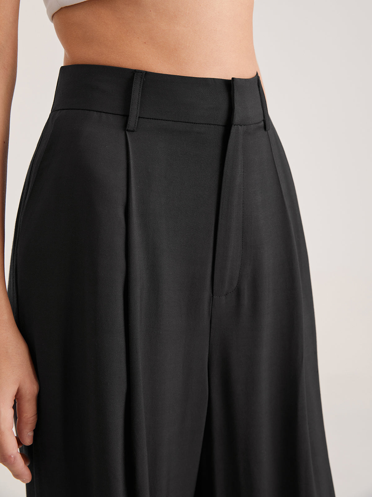 Nadia – Korkeavyötäröinen Faltvorderhose