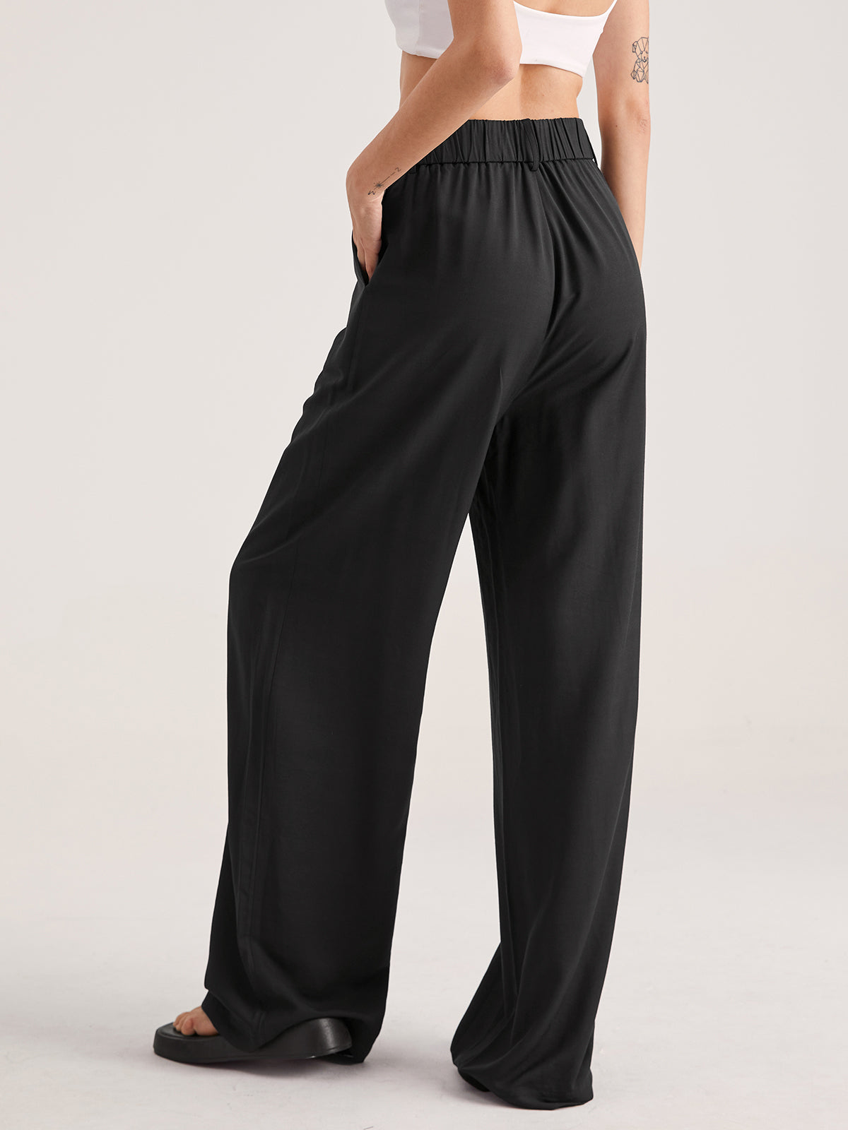 Nadia – Korkeavyötäröinen Faltvorderhose
