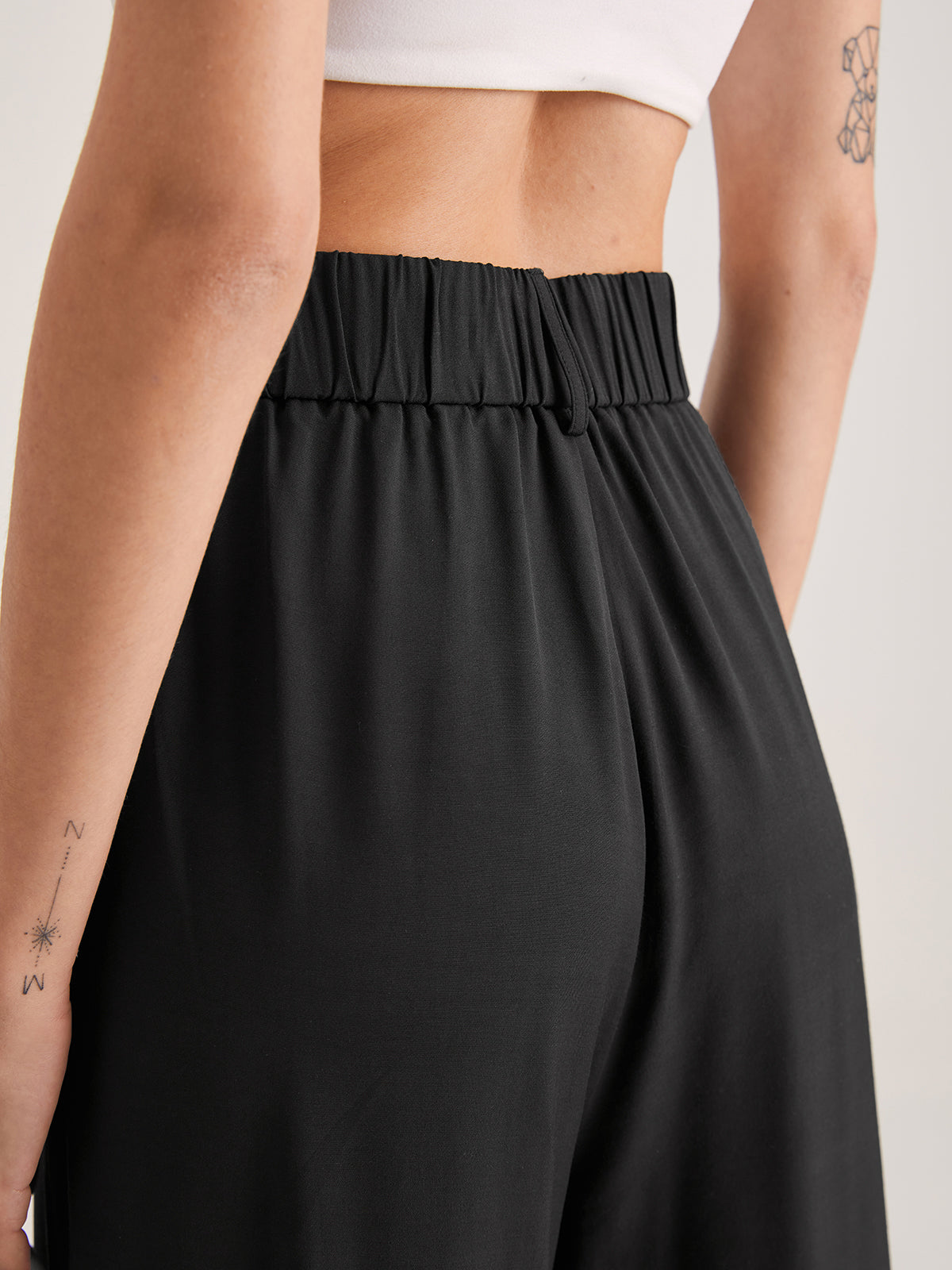 Nadia – Korkeavyötäröinen Faltvorderhose
