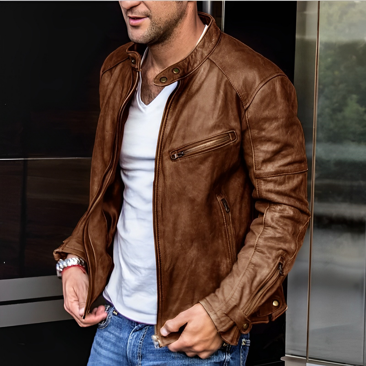 Enrico – Elegantti Nahkatakki