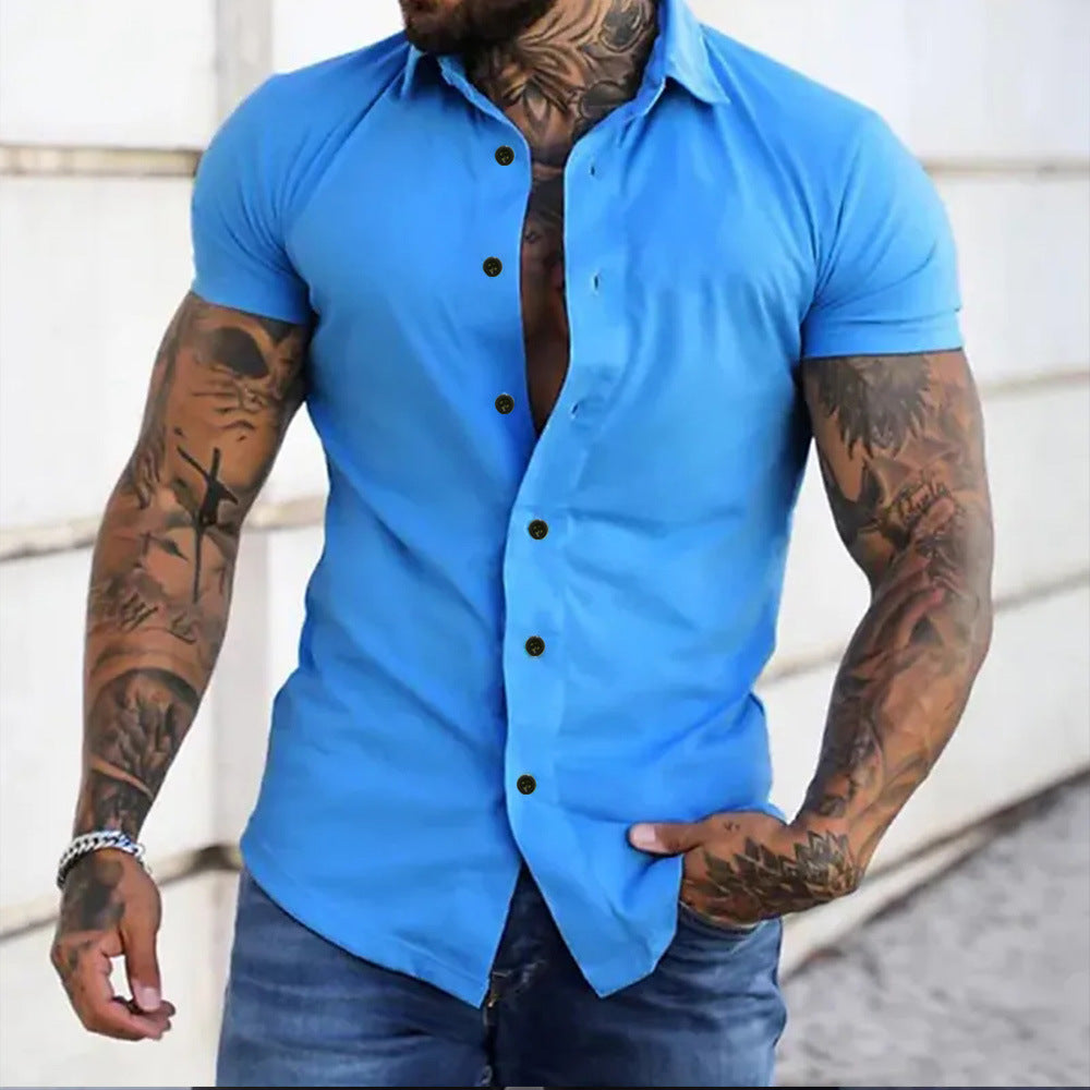 Ben – Slim Fit Lyhythihainen Paita