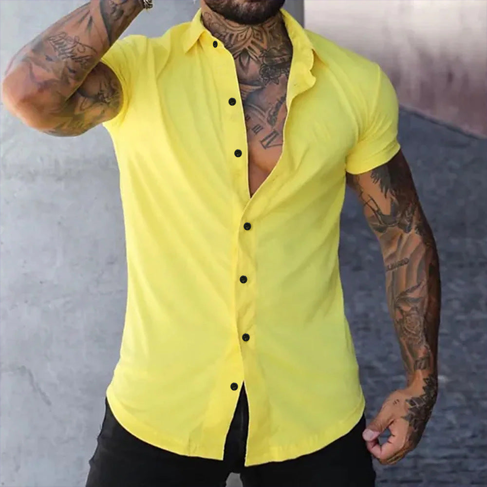 Ben – Slim Fit Lyhythihainen Paita