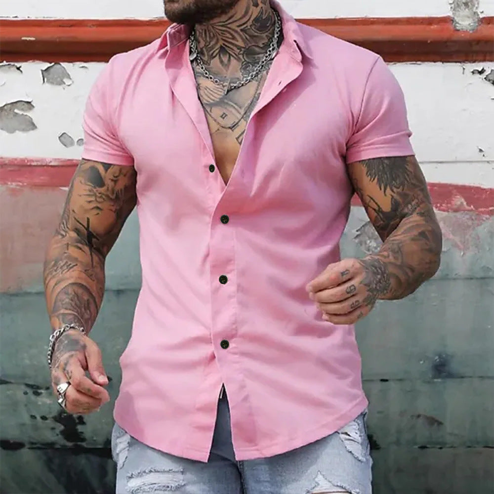 Ben – Slim Fit Lyhythihainen Paita