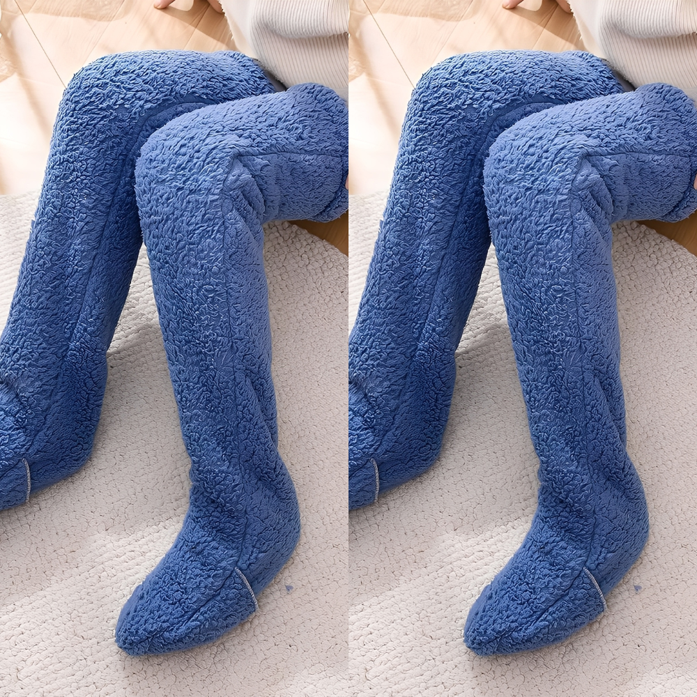 Camellia - Lämpimät, polvenylittävät talvisukat naisille