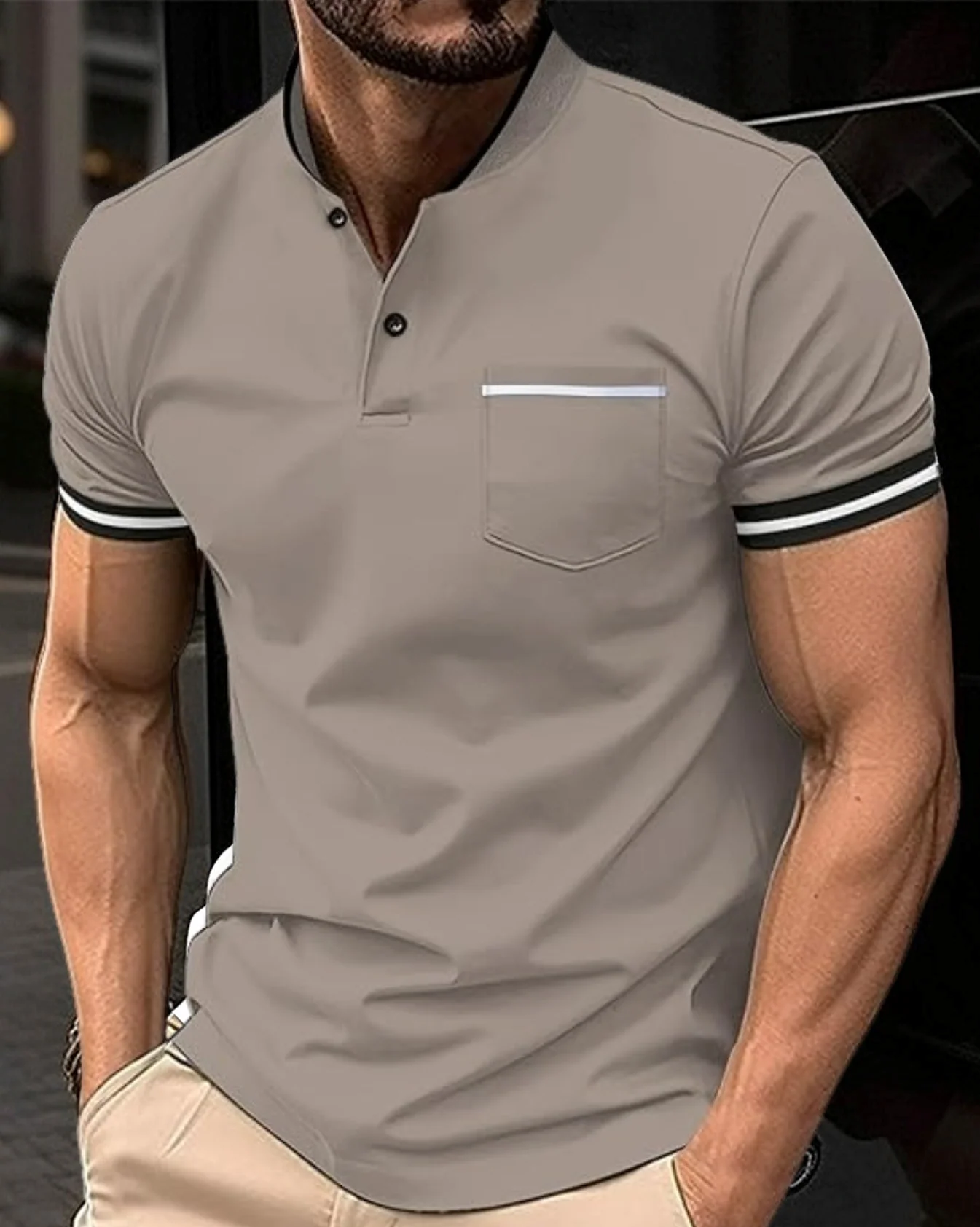 Teodor – Puuvilla-pikeepaita miehet