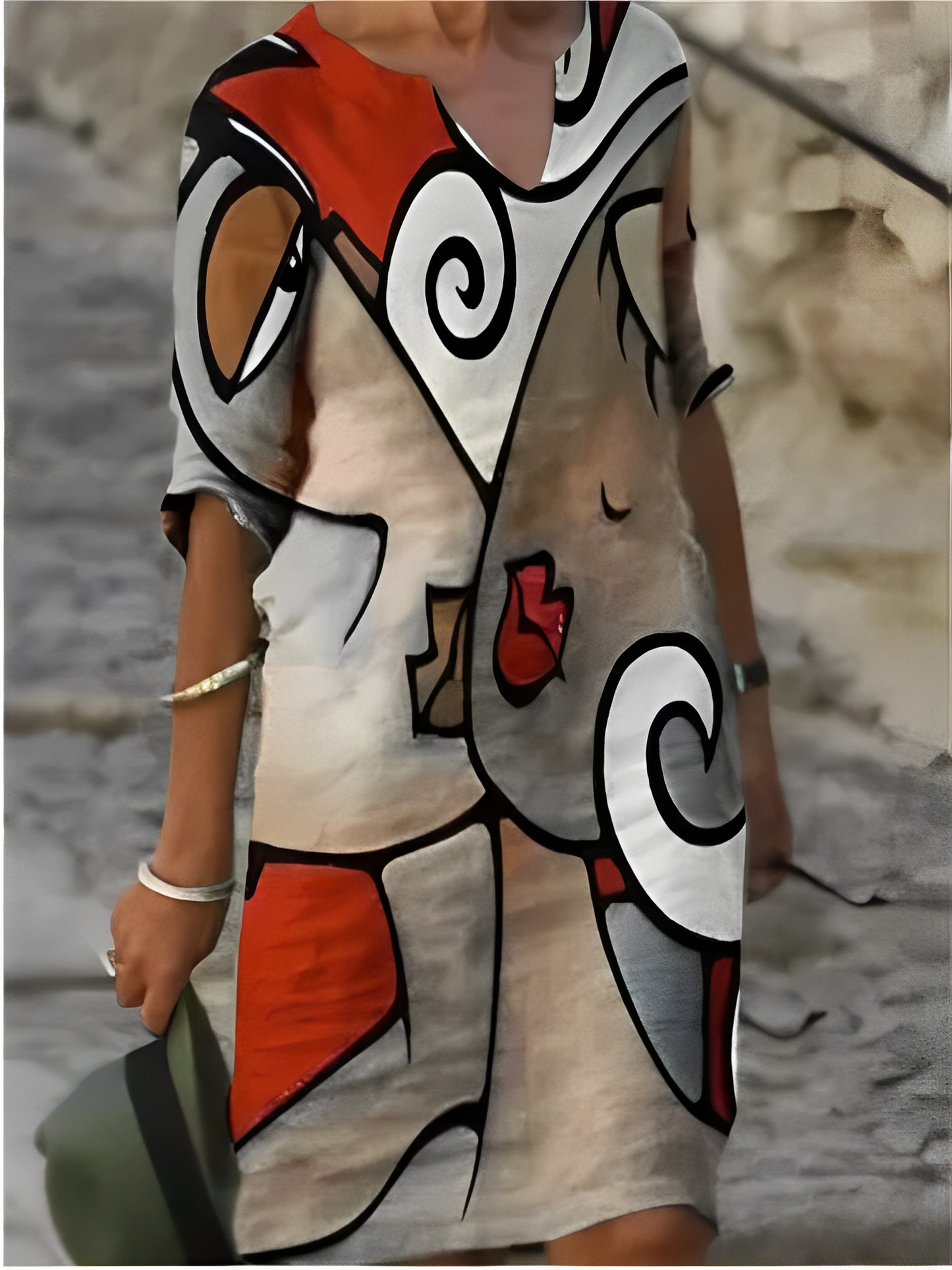 Malia – Mini-mekko graafisella kuviolla