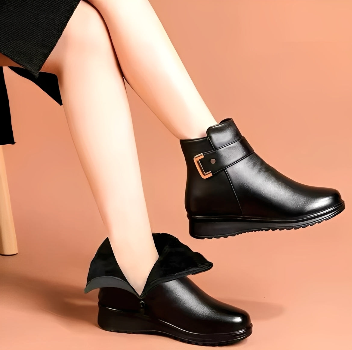 Gabriella - Tyylikkäät, fleecellä vuoratut saappaat naisille