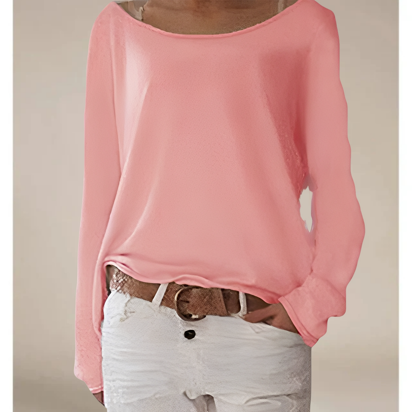 Alexa – Kevyt Pyöreäkauluksinen Ohutneulepaita