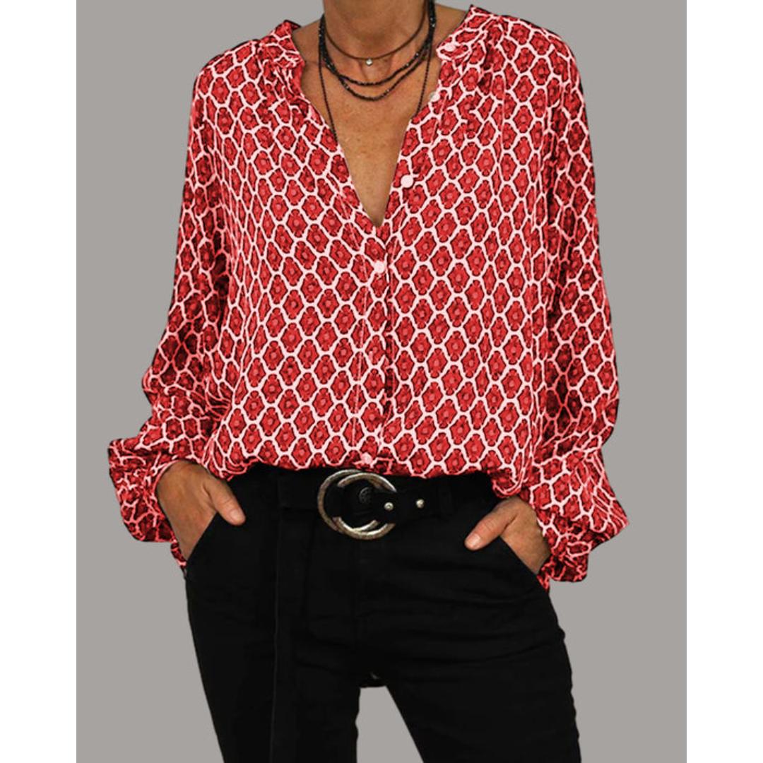 Zara – Rento V-kaula-aukko-pusero