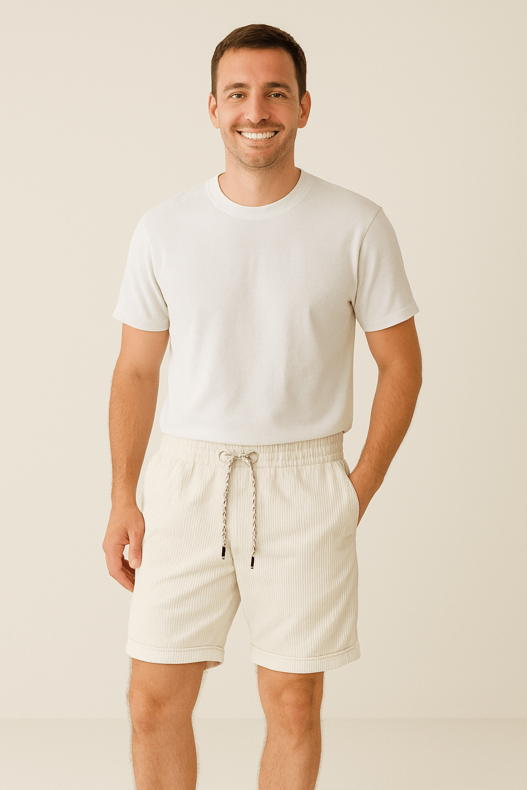 Georg – Cord-shortsit retro-tyyliin