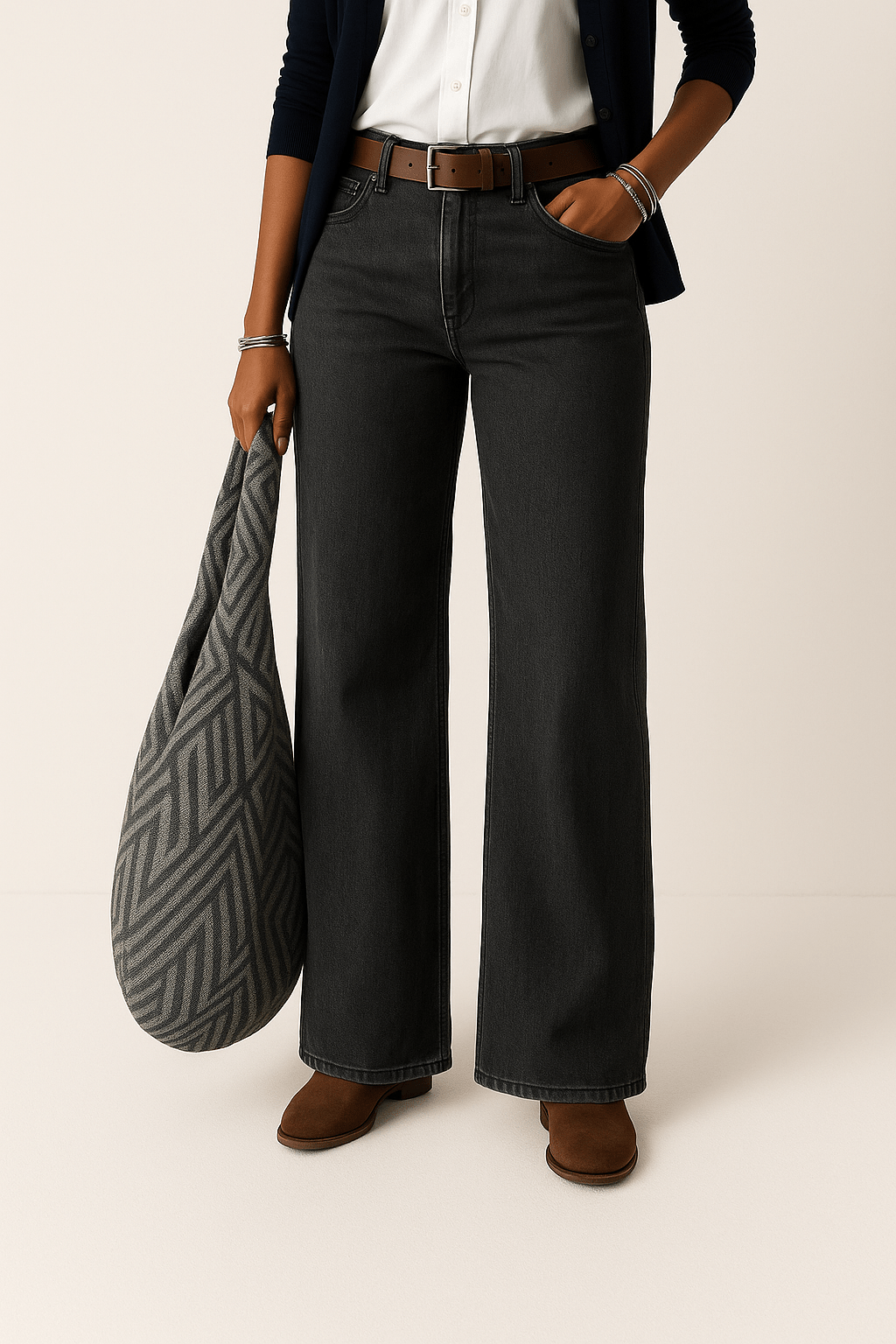 Majken – Laajalahkeiset Denim-farkut