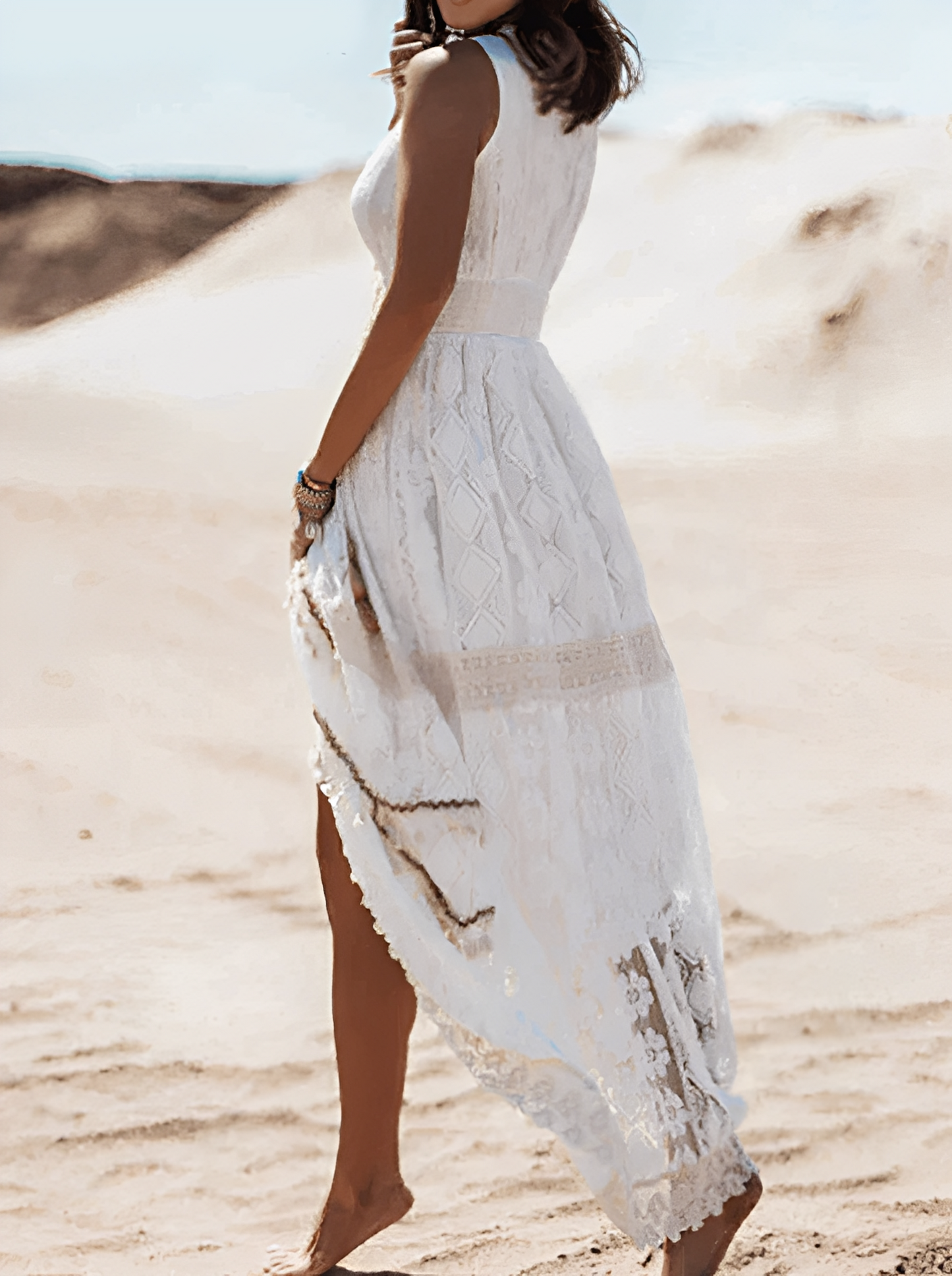 Paige – Boho-pitsimekko