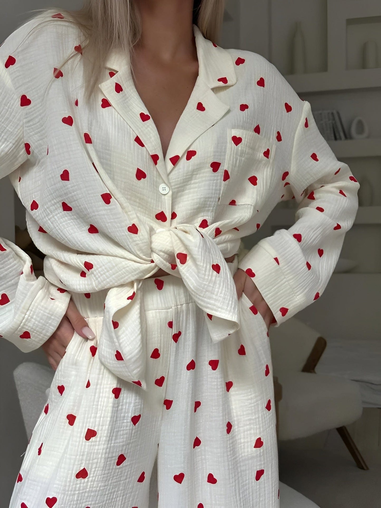 Lola – Tyylikäs pyjama sydänkuviolla