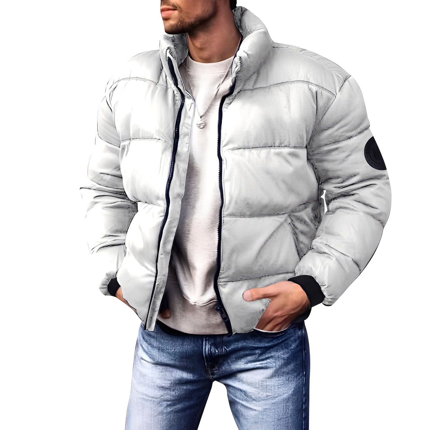 Keaton - Tyylikäs, topattu untuvatakki miehille